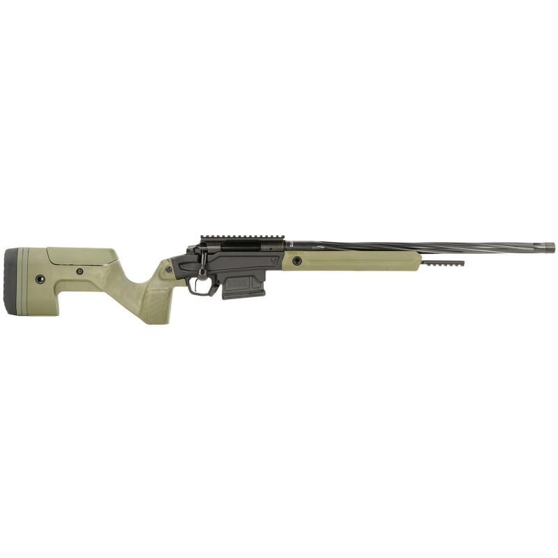 Stag Arms SABR01030002 Pursuit  6.5 Creedmoor 51 20 ThreadedFluted Sporter Black BarrelRec OD Green OEM Hybrid Hunter Stock Trig