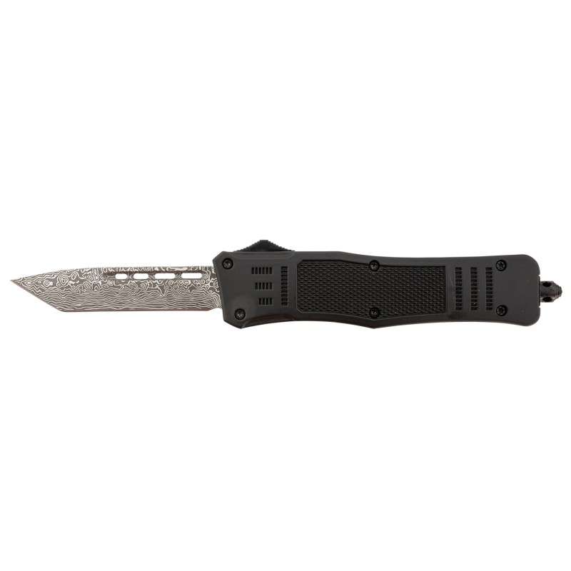 Steel River Knives T618BDT Spartan  Medium 3.25 Tanto Plain BlackSilver 440C SS Blade 4.50 Black Aluminum Zinc Alloy Handle