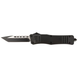 Steel River Knives T620BT Spartan  3.75 Tanto BlackSilver Blade 5.5 Black Aluminum Zinc Alloy Handle