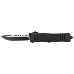 Steel River Knives T620BDP Spartan  3.75 Drop Point BlackSilver 440C SS Blade 5.5 Aluminum Zinc Alloy Handle