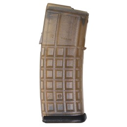 Steyr Arms 1200050510 OEM Replacement Magazine 42rd Detachable w Black Floor Plate 5.56x45mm Fits Steyr Arms AUG Clear Black Pol