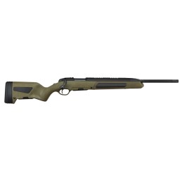 Steyr Arms 263473E Scout  6.5 Creedmoor 51 19 FlutedThreaded Black BarrelRec OD Green Stock Integrated Base