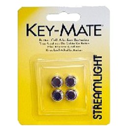 Streamlight 72030 KeyMate LR44 1.5V Alkaline 150 mAh Fits Key Chain LightMicroStreamMacroStream Accessories 4 Pack