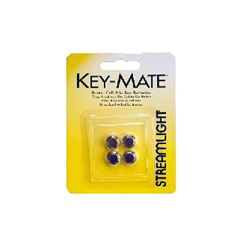 Streamlight 72030 KeyMate LR44 1.5V Alkaline 150 mAh Fits Key Chain LightMicroStreamMacroStream Accessories 4 Pack