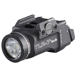 Streamlight 69402 TLR7 Sub Gun Light  Black Anodized 500 Lumens  White LED Smith  Wesson MP M2.0 Subcompact