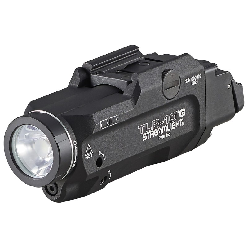 Streamlight 69473 TLR10 G Gun Light with Green Laser  Black Anodized 1000 Lumens White LED