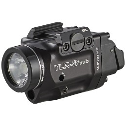 Streamlight 69411 TLR8 Sub Gun Light with Red Laser  Black Anodized 500 Lumens White LED Glock 43X