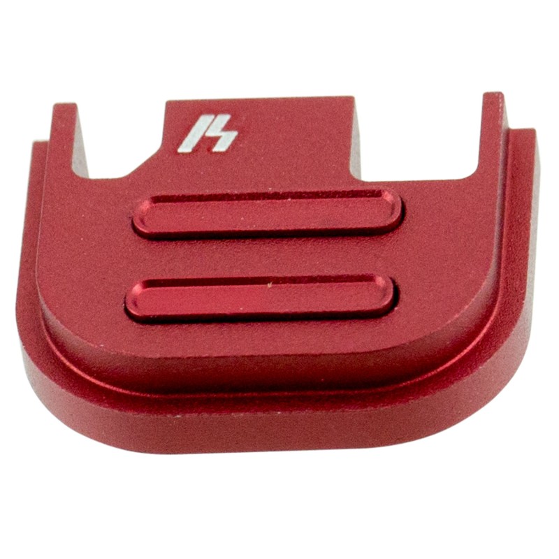 Strike Industries GSPV2RED V2 Slide Cover Plate Compatible wGlock Gen14 Red Anodized Aluminum