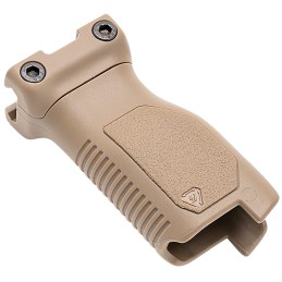 Strike Industries ARCMAGLFDE Angled Vertical Grip Long Flat Dark Earth Polymer with Cable Management Storage for MLOK Rail