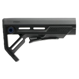 Strike STRIKEESMOD1BKBLU MOD1 MilSpec Black with Blue Accent Synthetic for AR15 M16