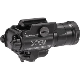 SureFire X400UHARD X400UHARD Ultra Masterfire Black Anodized 1000 Lumens White LEDRed Laser