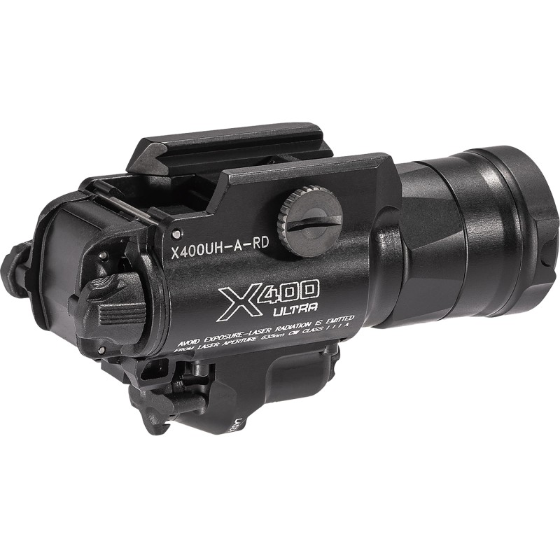 SureFire X400UHARD X400UHARD Ultra Masterfire Black Anodized 1000 Lumens White LEDRed Laser