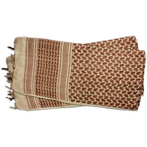 Shemagh Head Wrap Tan/Brown