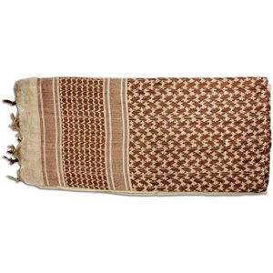 Shemagh Head Wrap Tan/Brown