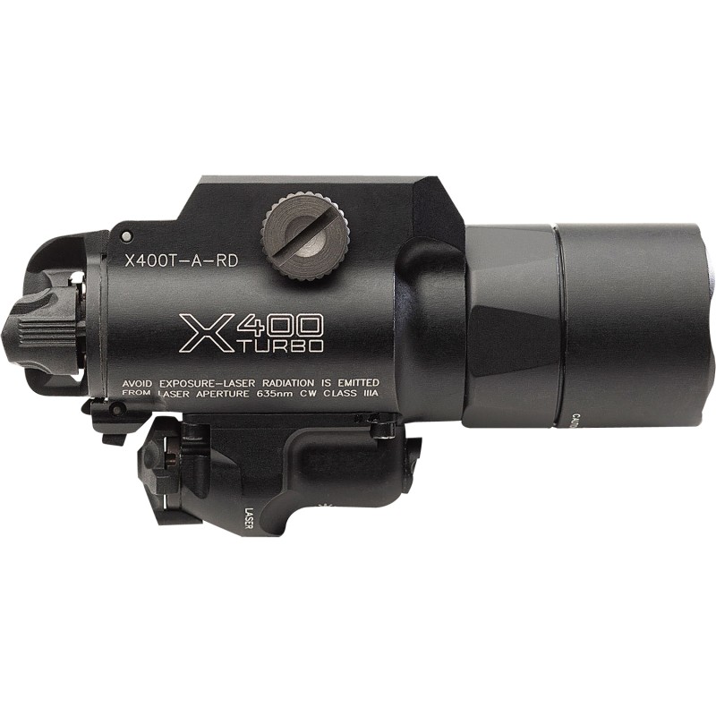 SureFire X400TARD X400TARD Turbo Black Anodized 650 Lumens White LEDRed Laser