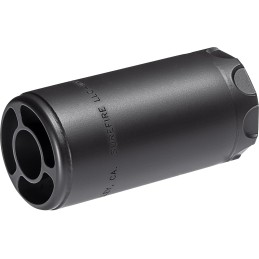 SureFire WARDEN1228BK Warden  5.56mm7.62mm 12x28 Stainless Steel Black Cerakote