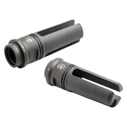 SureFire SF3P762 SOCOM 3Prong Flash Hider Black DLC Stainless Steel w 5824 tpi Threads 2.60 OAL 7.62x51mm NATO Fits AR10