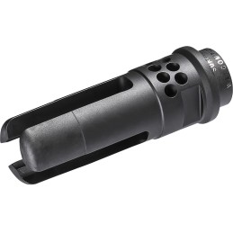 SureFire WARCOMP7625824 Warcomp QD Flash Hider 30 Cal 7.62mm 5824 tpi Open Tine 3Prong Ported Black Stainless Steel for ARM4Plat