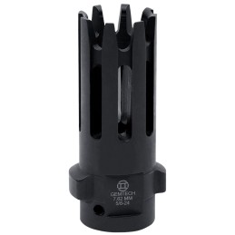 Gemtech 12153 Quickmounts Flash Hider Black Steel with 5824 tpi Threads  2.40 OAL for 7.62mm ARPlatform