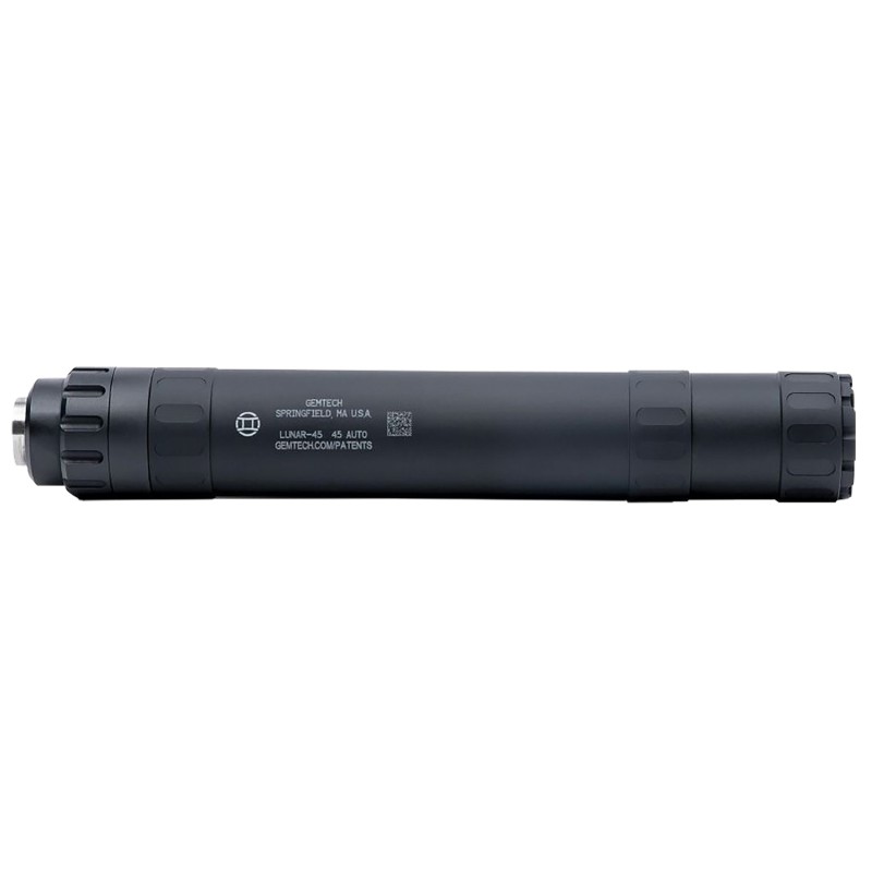 Gemtech 12126 Lunar45  45 ACP 1.375 Black AluminumTitanium 1228 tpi