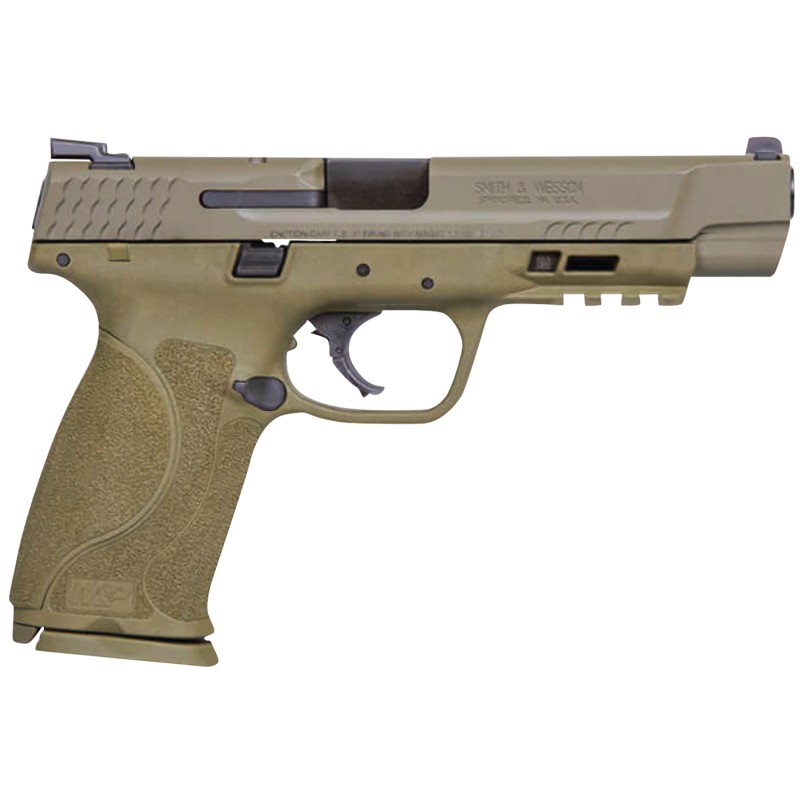 Smith  Wesson 11989 MP M2.0 9mm Luger 5 Barrel 171 Flat Dark Earth Polymer Frame With Picatinny Acc. Rail FDE   Armornite Stainl