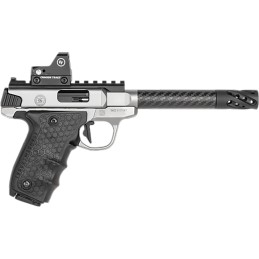 Smith  Wesson 12081 Performance Center Victory Target 22 LR 6 CF MB 101 Stainless Steel Tandemkross Black HiveGrip with Integrat