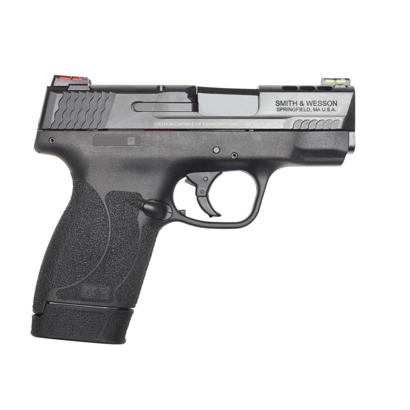 Smith  Wesson 12473 Performance Center MP Shield M2.0 45 ACP 3.30 6171 Matte Black Black Armornite Stainless Steel Slide Black P