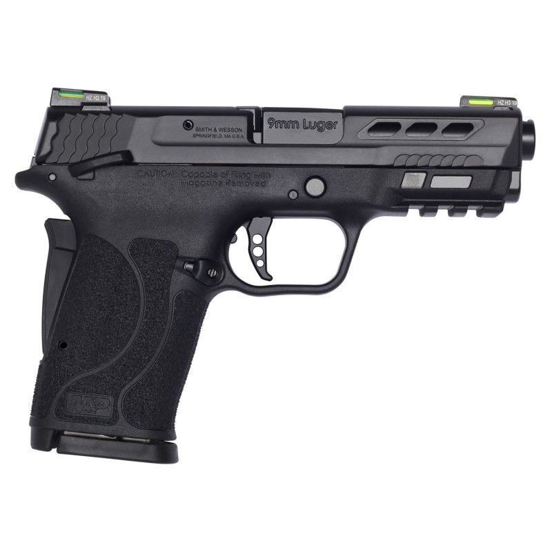 Smith  Wesson 13223 Performance Center MP Shield EZ M2.0 9mm Luger 3.83 81 Matte Black Black Armornite Stainless Steel Ported Sl