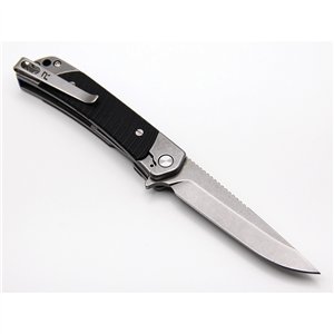 Duo Linerlock Drop Point Black