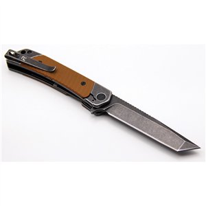 Duo Linerlock Tanto Brown