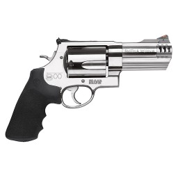 Smith  Wesson 163504 Model 500  500 SW Mag Stainless Steel 4 Threaded Barrel  5rd Cylinder Satin Stainless Steel XFrame Includes