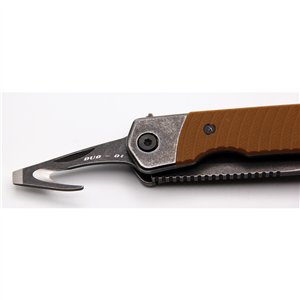 Duo Linerlock Tanto Brown
