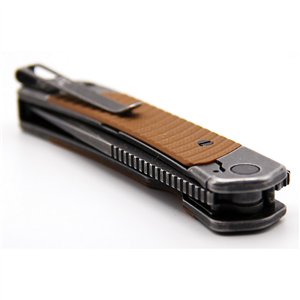 Duo Linerlock Tanto Brown