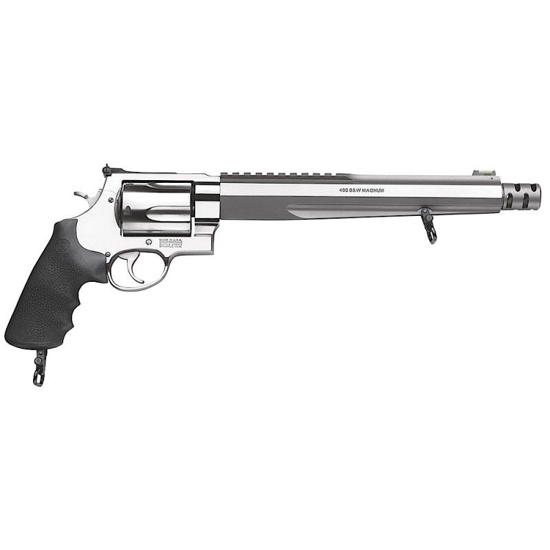 Smith  Wesson 170262 Performance Center Model 460 XVR 460 SW Mag 5rd 10.50 with Rail Barrel Overall Stainless Stainless Steel wi