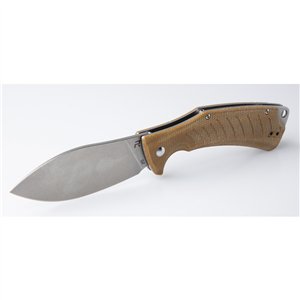 Ness Linerlock Brown Micarta