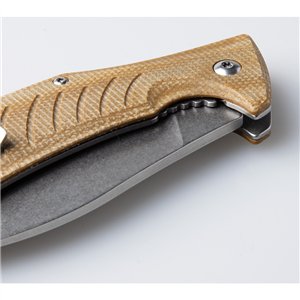 Ness Linerlock Brown Micarta