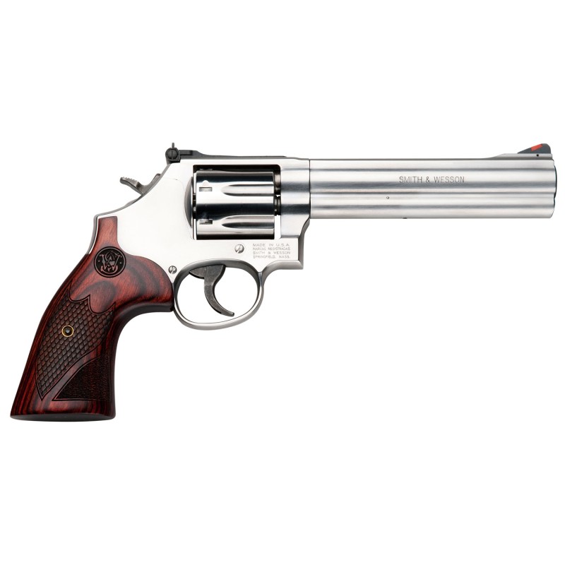 Smith  Wesson 150712 Model 686 Plus Deluxe 357 Mag or 38 SW Spl P Stainless Steel 6 Barrel 7rd Cylinder Satin Stainless Steel LF