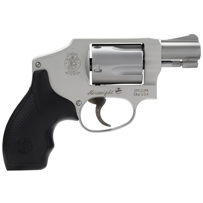 Smith  Wesson 163810 Model 642 Airweight 38 SW Spl P 5 Shot 1.88 Stainless Steel BarrelCylinder Matte Silver Aluminum Alloy JFra