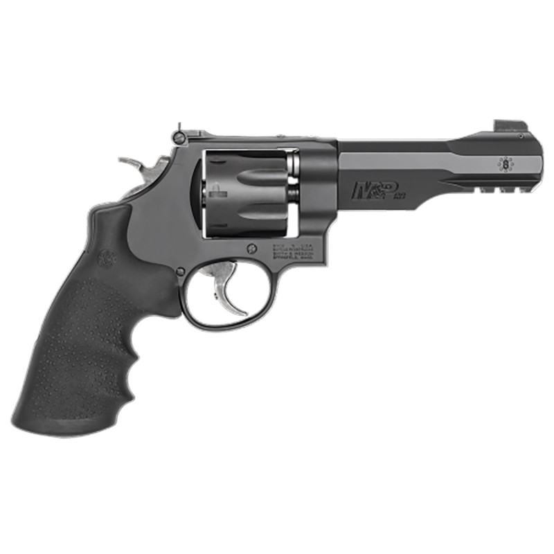 Smith  Wesson 170292 MP Performance Center R8 357 Mag Or 38 SW Spl P 5 Black Barrel With Picatinny Acc. Rail 8rd Black Cylinder 