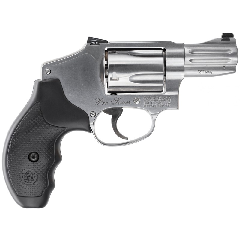 Smith  Wesson 178044 Performance Center Pro 640 357 Mag 5rd 2.13 Stainless Steel Black Polymer Grip