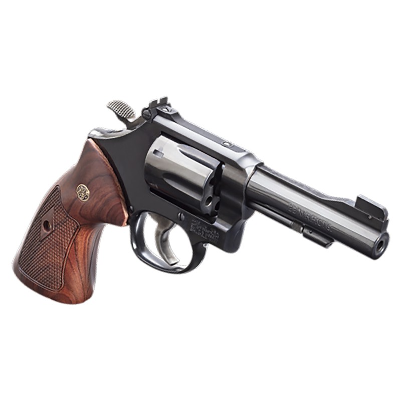 Smith  Wesson 150717 Model 48 Classic 22 WMR Blued Carbon Steel 4 Barrel 6rd Cylinder  KFrame Wood Grip Internal Lock