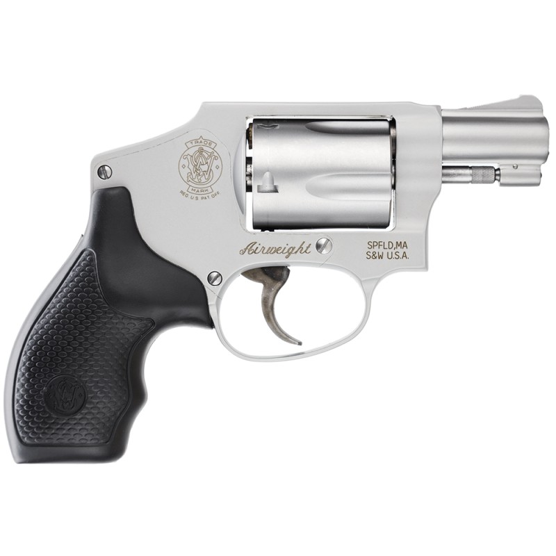 Smith  Wesson 103810 Model 642 Airweight 38 SW Spl P 5 Shot 1.88 Stainless Steel BarrelCylinder Matte Silver Aluminum Alloy JFra