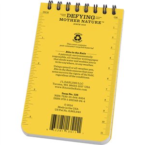 Top Spiral Yellow Notebook 3x5