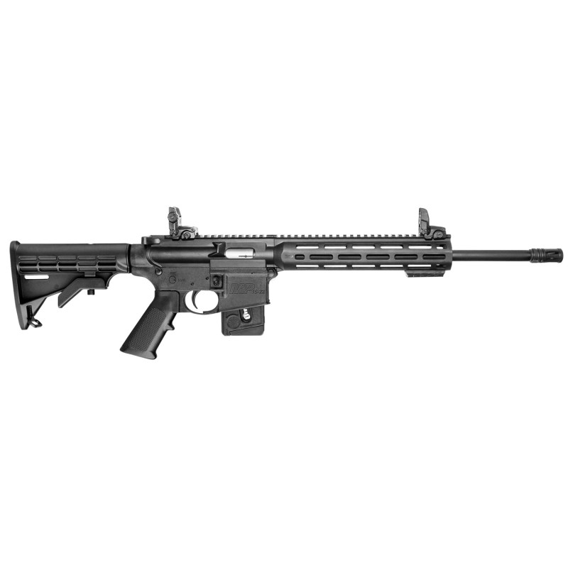 Smith  Wesson 10206 MP1522 Sport CACOMD Compliant 22 LR Caliber with 101 Capacity 16.50 Barrel Matte Black Metal Finish  6 Posit