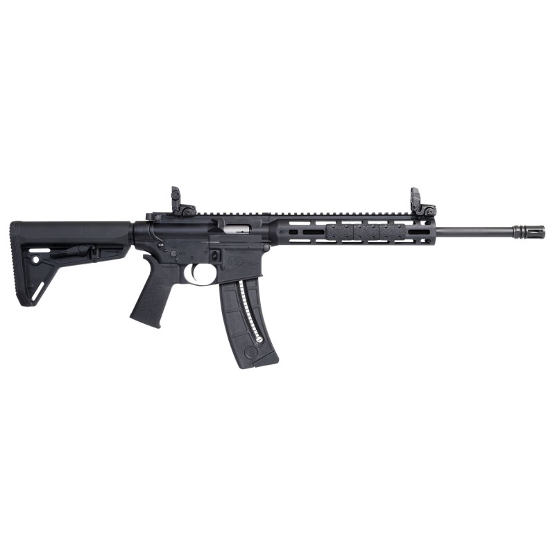 Smith  Wesson 10213 MP1522 Sport 22 LR Caliber with 251 Capacity 16.50 Barrel Matte Black Metal Finish  Adjustable Magpul MOE SL