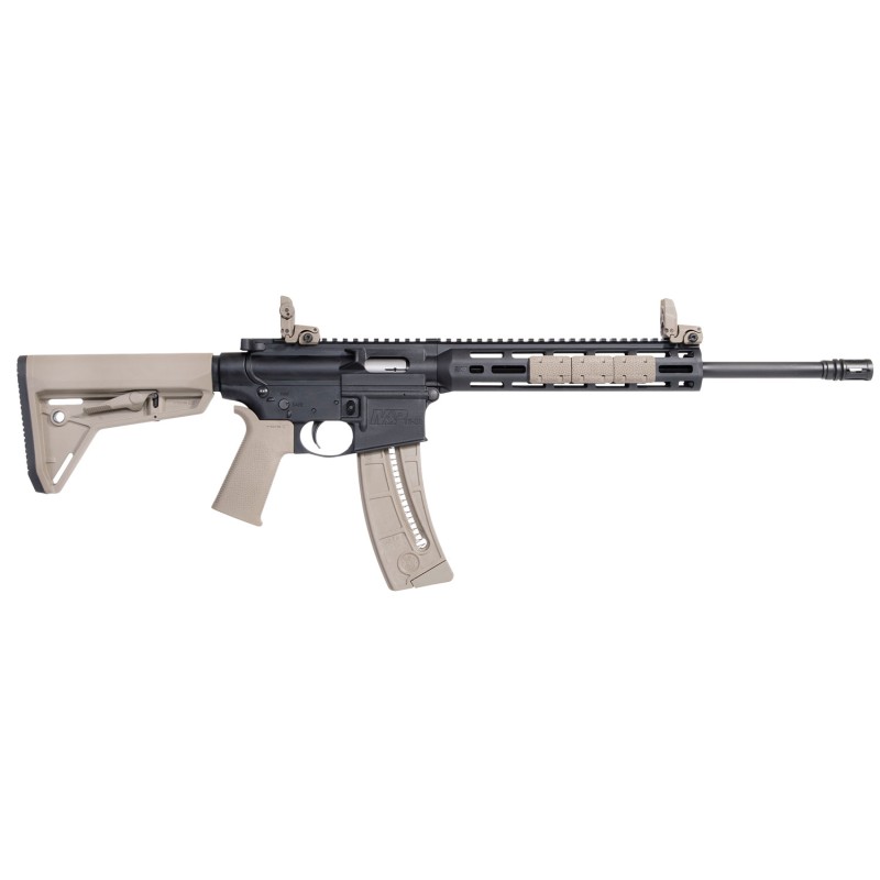 Smith  Wesson 10210 MP1522 Sport 22 LR Caliber with 251 Capacity 16.50 Barrel Matte Black Metal Finish  Adjustable Magpul MOE SL