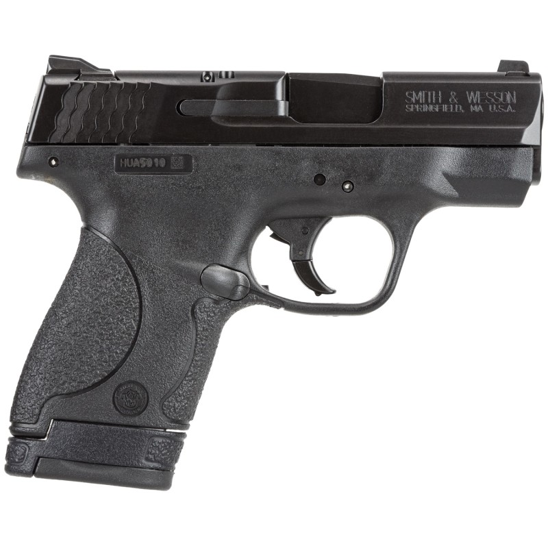 Smith  Wesson LE 187021 MP 9 Shield CA Compliant Double 9mm Luger 3.1 7181 Black Polymer Grip Black Stainless Steel