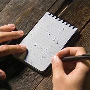 3 x 5 Top Spiral Notebook Blac