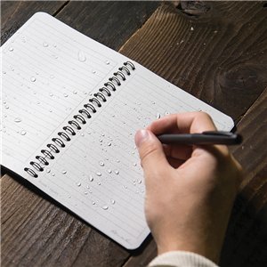 Side Spiral Notebook Black