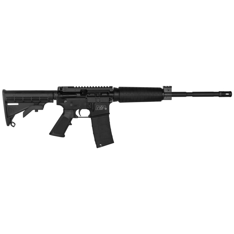 Smith  Wesson LE 311003 MP15 Optic Ready SemiAutomatic 223 Remington5.56 NATO 16 301 6Position Black Stk Black Armornite